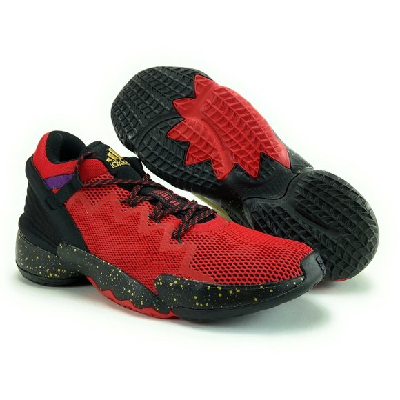 Adidas Men\'s D.O.N. Issue 2 Chinese New Year Red Gold Shoes FX6490 Size 8.5 - 12 main image 5